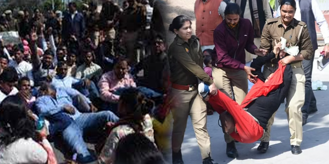 69000 Teachers Recruitment Protest